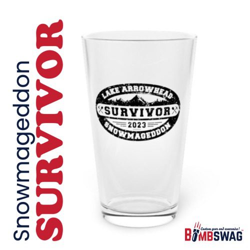 Bomgswag: Snowmageddon Beer Glass – Bottom